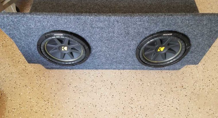 2010 Dodge Challenger Sub Box with subs and amp