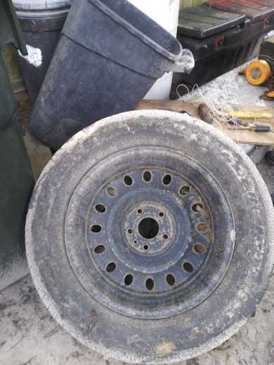 Used car tire and rim