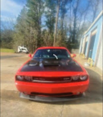 Front OEM Bumper Cover Painted Red for a 2014 Dodge Challenger SRT8