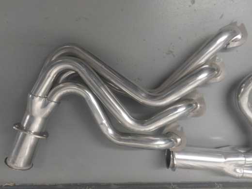 FloTech 1 3/4″ ceramic coated headers for a big block 429 or 460. Part number and additional info and specs in the photos