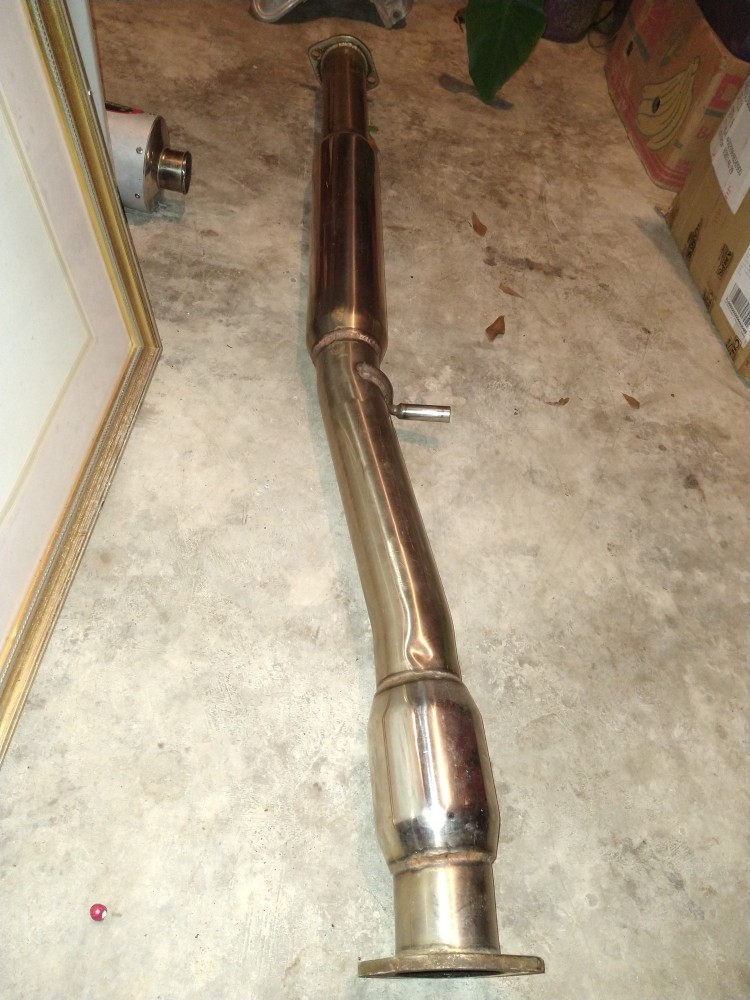full exhaust from a scion tc turbo