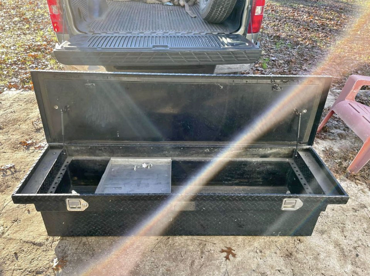Truck tool box black
