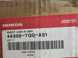 Passenger side CV axle
