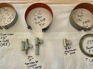 ’66 and up C6 RARE OEM FoMoCo “F” Servo Levers & RARE band cores and Bands