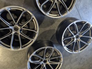 PORSCHE CAYENNE ORIGINAL TURBO GT COUPE COMPETITION 22″ RIMS & CAPS SET